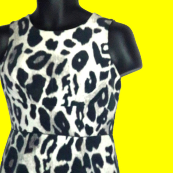 Black & White Animal Print Dress, 2P - Picture 3 of 5